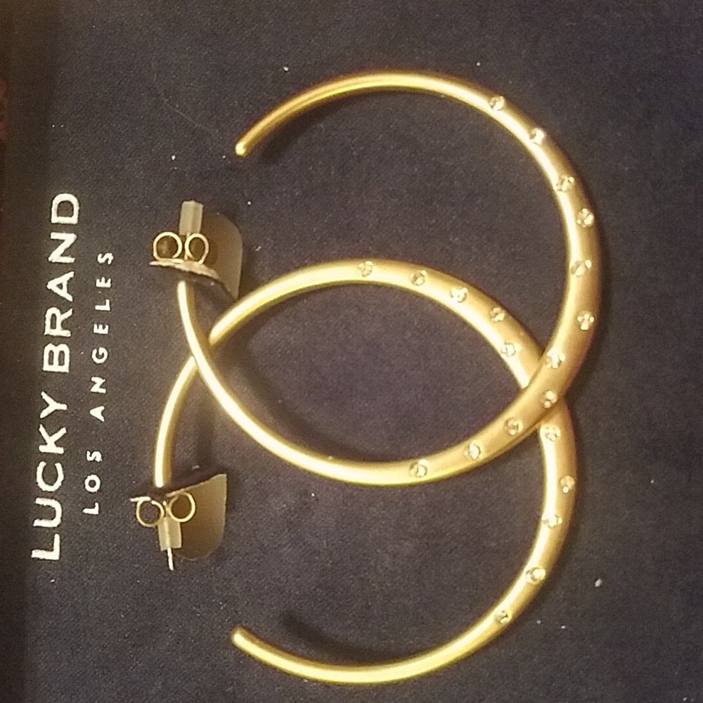 Lucky Brand brassy golden gem detailed - Picture 2 of 4